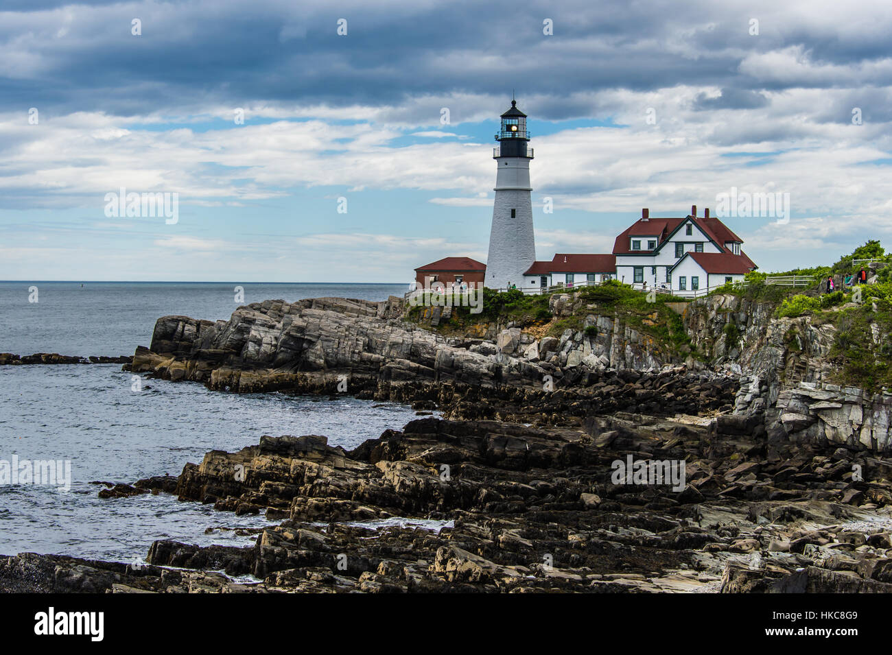 Portland Head Lighthouse Foto Stock