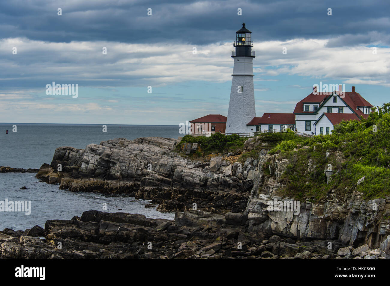 Portland Head Lighthouse Foto Stock