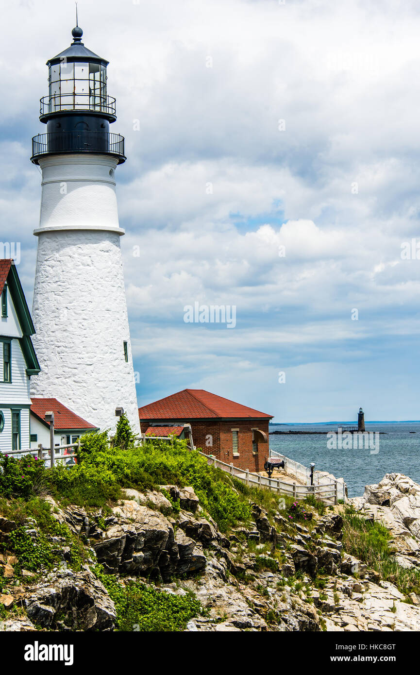 Portland Head Lighthouse Foto Stock