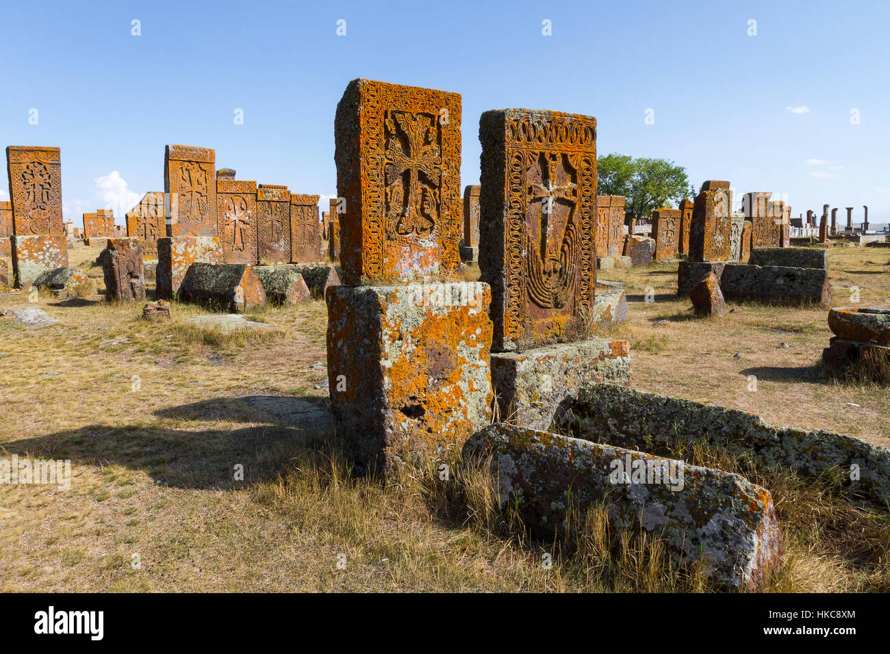 Antico Cimitero di Noratus in Armenia Foto Stock