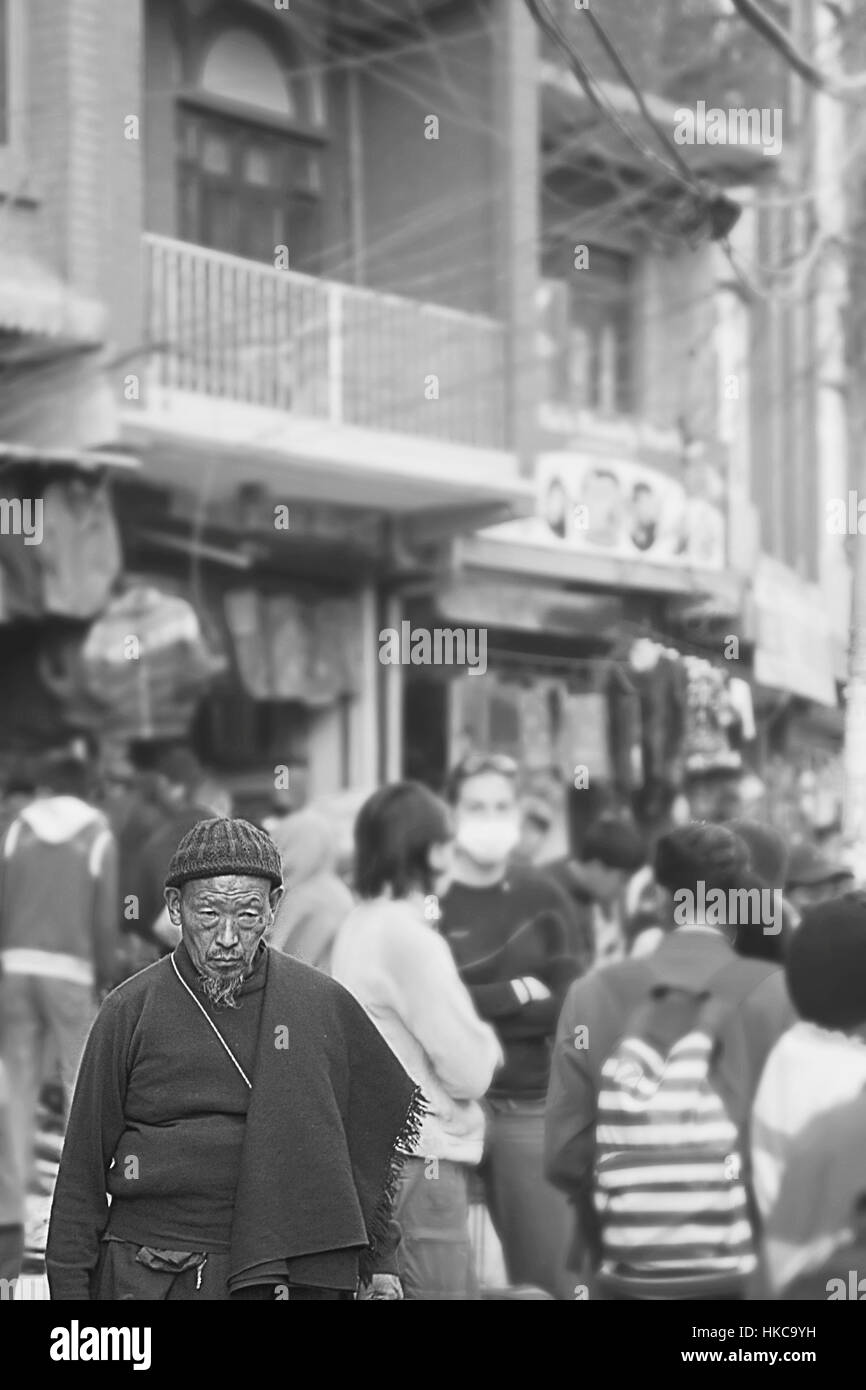La vendita di caramelle di cotone Foto Stock