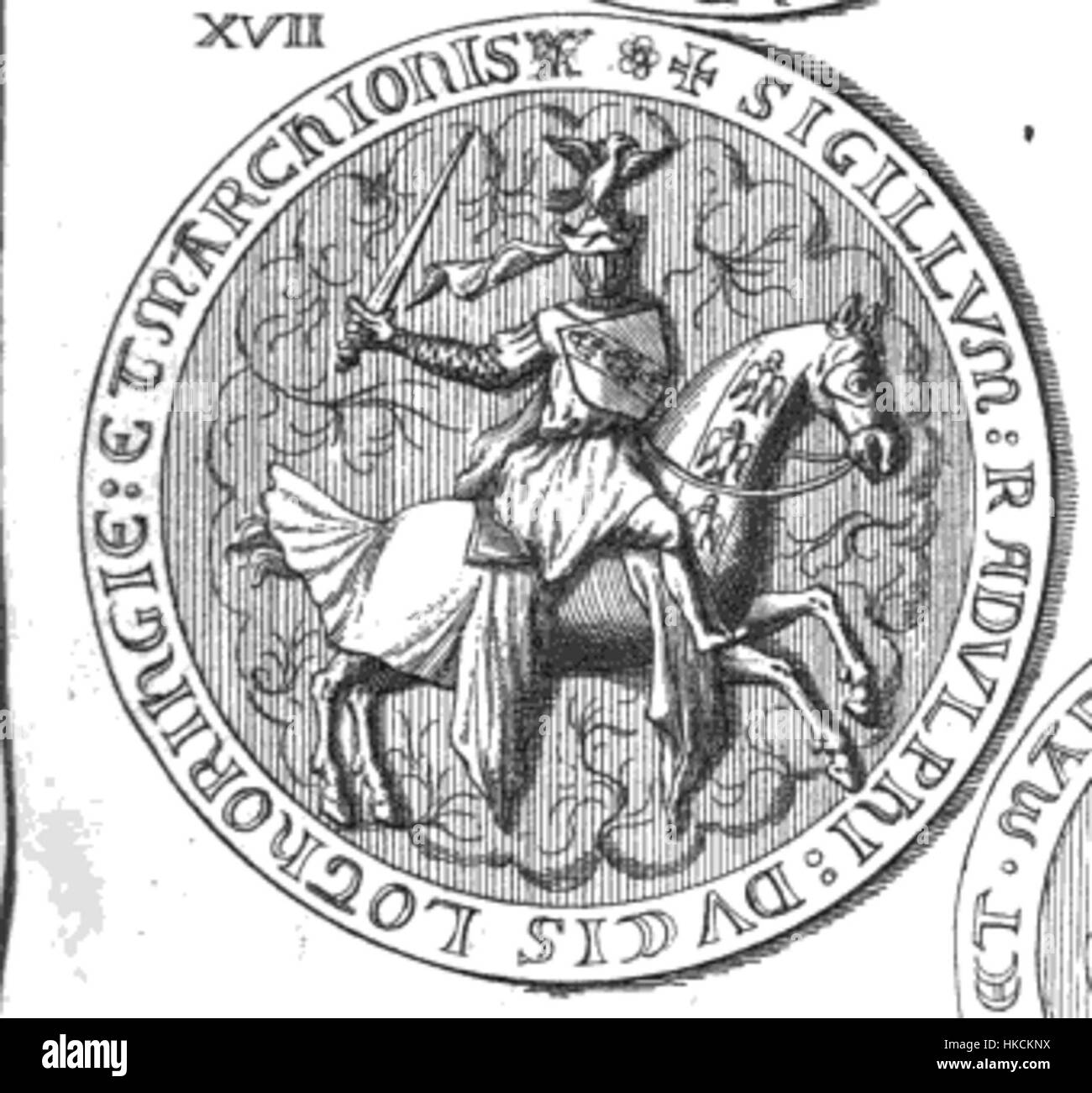 Questo dipinto ritrae Rodolfo, Duca di Lorena, un nobile e capo militare del Sacro Romano Impero. L'opera mette in evidenza il suo abbigliamento reale e il suo ruolo nella politica europea durante il XVII secolo, mostrando la sua influenza sia in campo militare che politico. Foto Stock