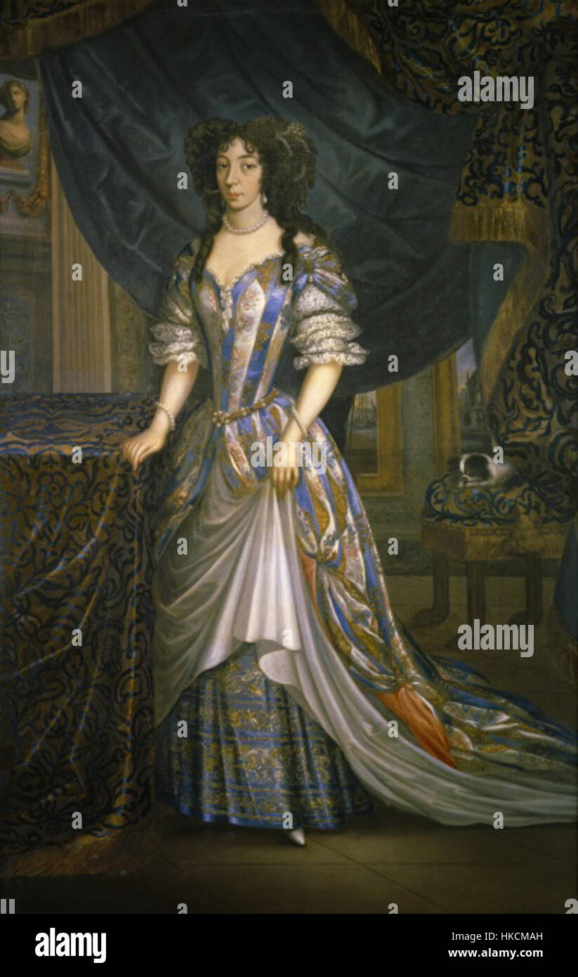 Ritratto di Marie Arnostka, creato attraverso vari mezzi artistici tra cui pittura, schizzo, stampa e disegno. Il pezzo mette in mostra stili vintage e antichi, riflettendo il significato storico e la maestria artistica. Foto Stock