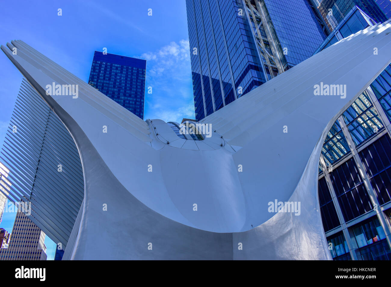 World Trade Center station in NYC Foto Stock