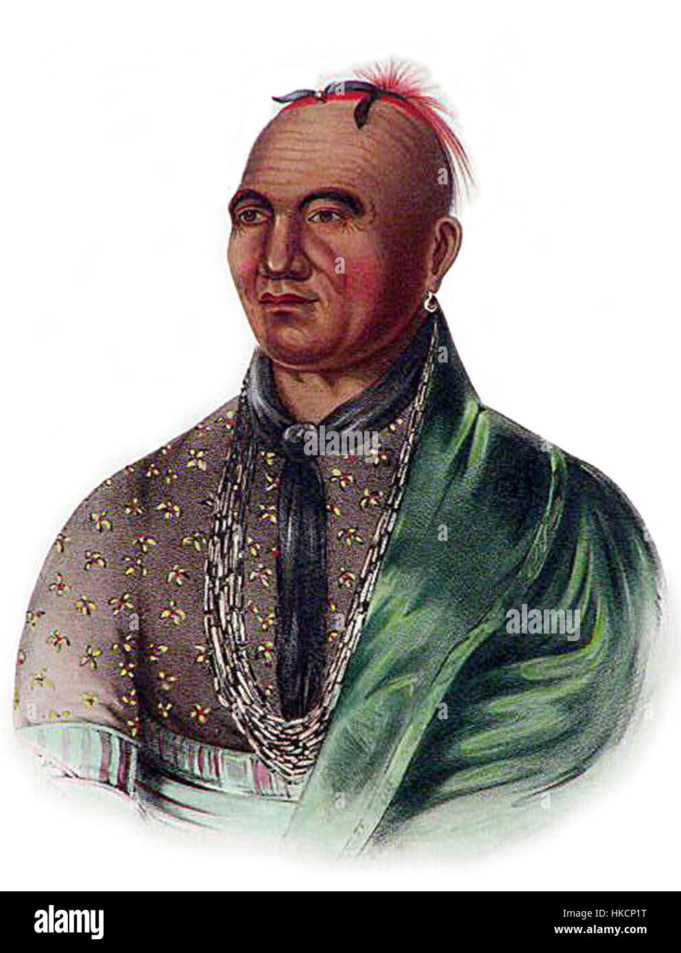 Joseph Brant litografia di 1.830 s Foto Stock