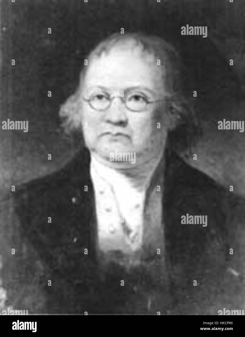William Ellery era uno statista statunitense e firmatario della dichiarazione di indipendenza. Noto per i suoi contributi politici, il suo ritratto rappresenta il suo ruolo nella prima storia americana. Foto Stock