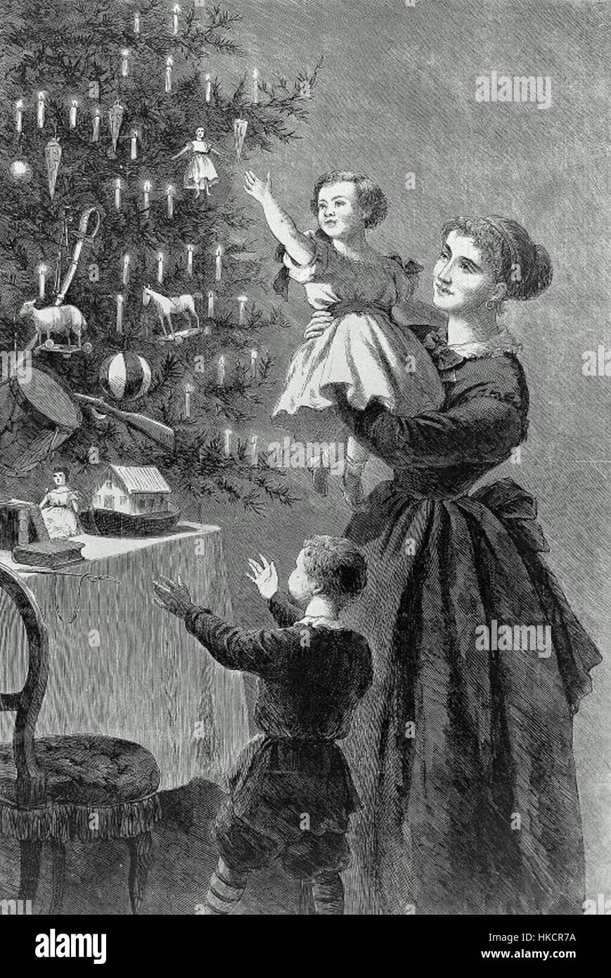 1870 ChristmasTree byEhninger HarpersBazaar Foto Stock