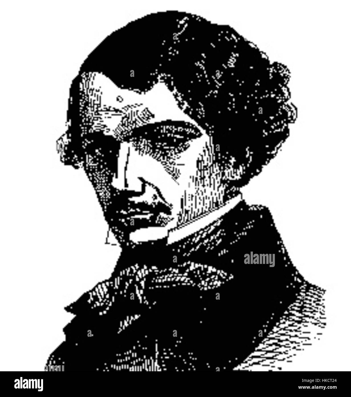 Opera d'arte di Francisco Navarro Villoslada, che mostra il suo stile artistico unico attraverso un dipinto o un disegno, con un significato storico e culturale. Foto Stock