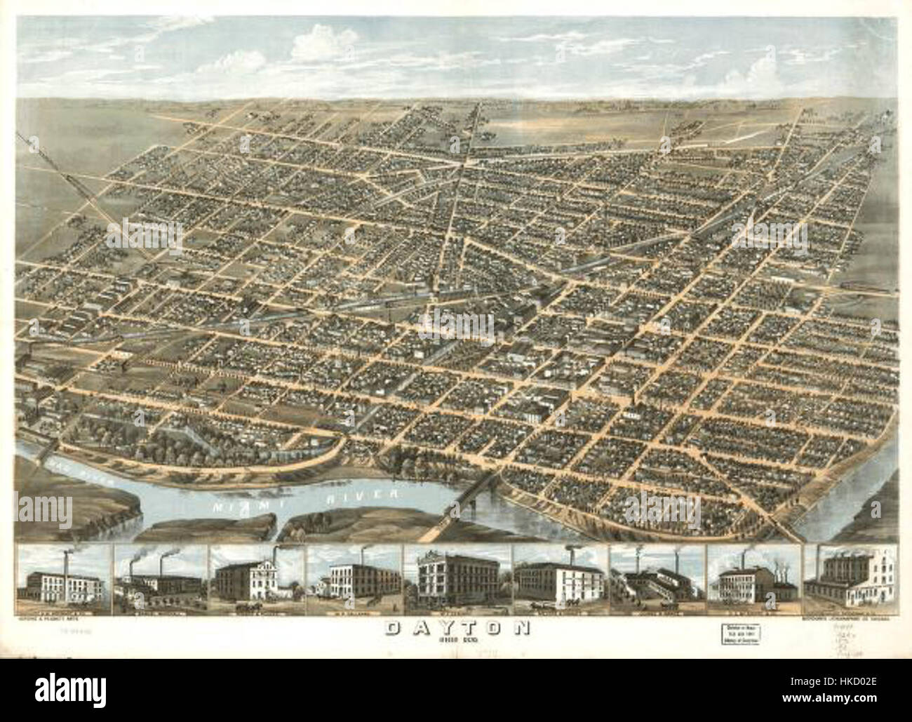 Dayton 1870 Foto Stock