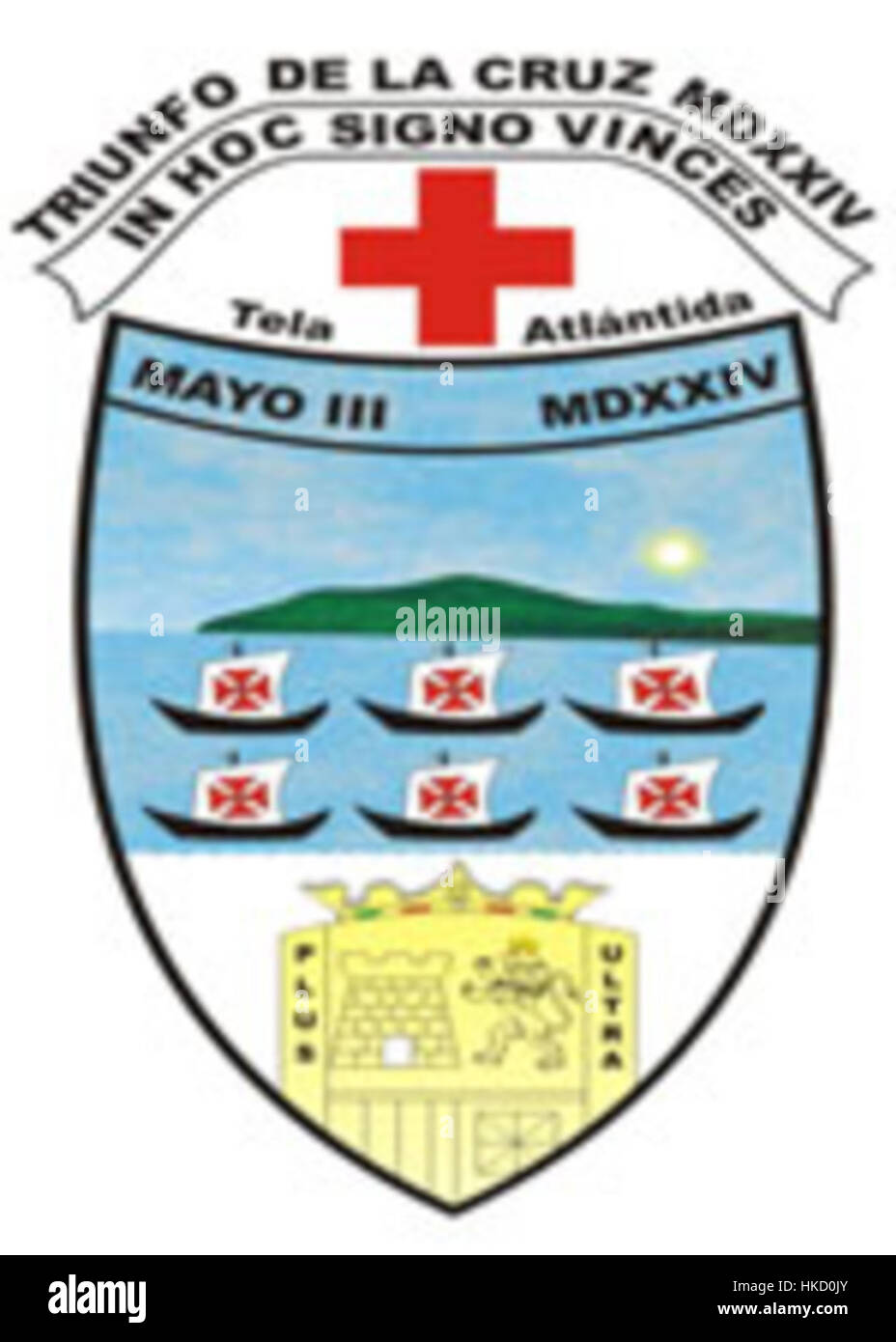 Un dipinto di un Escudo de tela, uno scudo di tessuto storico del passato, reso ad olio. Le opere d'arte evidenziano l'artigianato tradizionale e il significato culturale di tali manufatti. Foto Stock