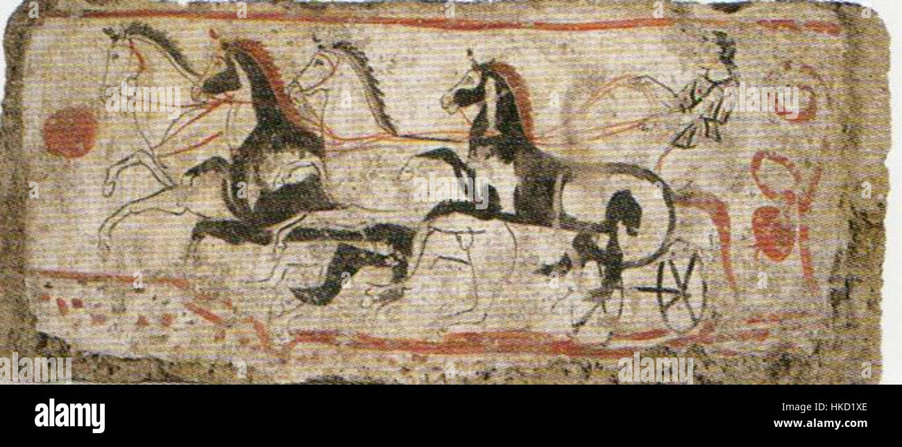 L'immagine, intitolata "Grab der Schecken ganz", raffigura una scena o un artefatto legato alla sepoltura della famiglia Schecken o a una significativa tomba storica. Le opere d'arte riflettono temi culturali e storici legati ai rituali di morte e al patrimonio familiare. Foto Stock