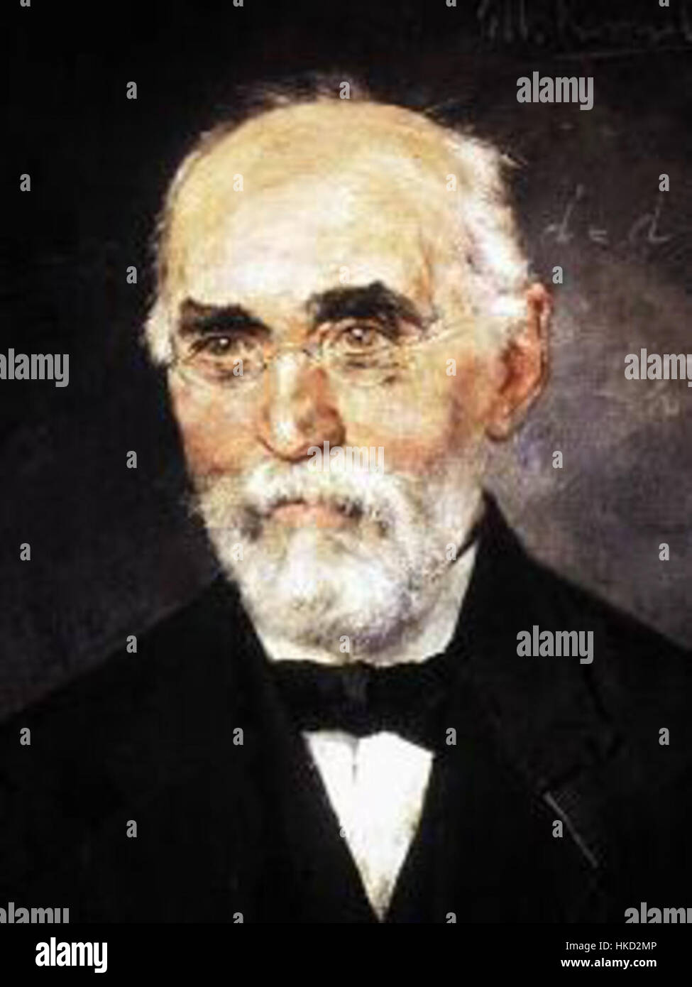 Un ritratto di Hendrik Lorentz, il fisico teorico olandese rinomato per il suo lavoro sulla teoria dell'elettromagnetismo. I contributi di Lorentz furono cruciali per lo sviluppo della fisica moderna e il suo lavoro pose le basi per la teoria della relatività di Einstein. Foto Stock