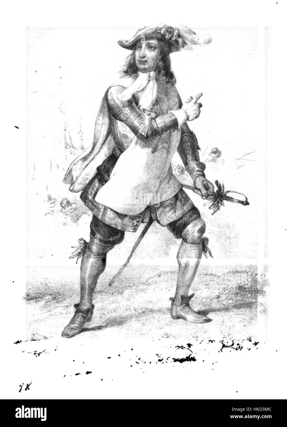 La pittura di Jean Baptiste de Valbelle cattura l'essenza storica e culturale del periodo attraverso minuziosi dettagli e stile classico. Il dipinto ad olio riflette l'abilità dell'artista nel rendere figure e ambienti. Foto Stock