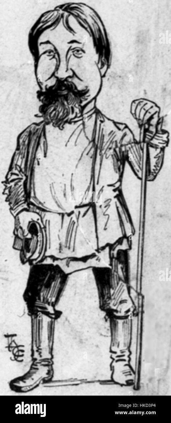 La caricatura di Ivan Sukhorukov cattura umoristicamente l'essenza dei suoi soggetti attraverso caratteristiche esagerate, mettendo in mostra l'abilità dell'artista nella satira e nella narrazione visiva nell'arte della caricatura. Foto Stock