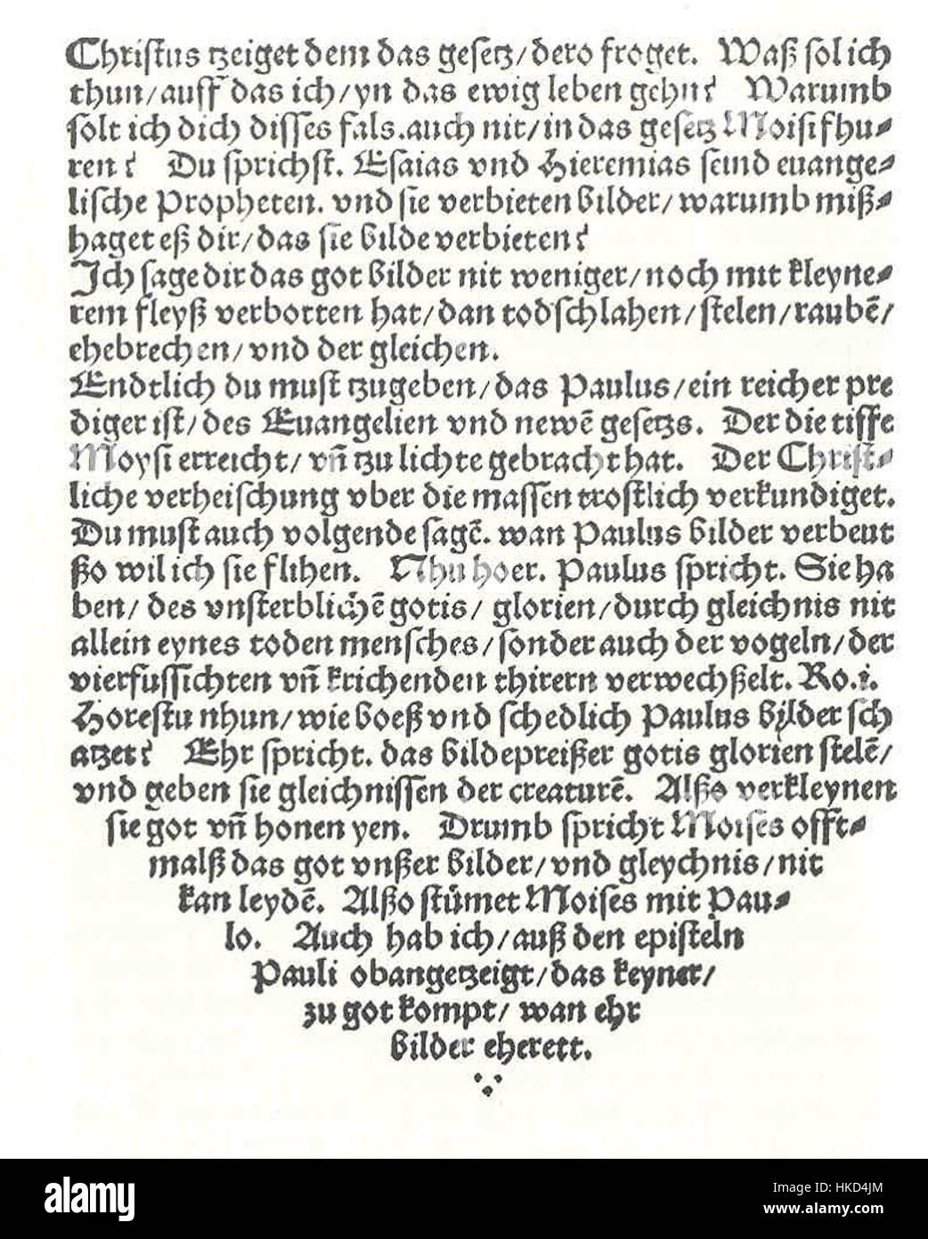 Il "Von Abtuhung der Bylder 27" di Karlstadt è un'opera d'arte storica del primo Rinascimento. Il dipinto mette in mostra temi simbolici e teologici, offrendo uno sguardo al mondo intellettuale dell'epoca. Foto Stock