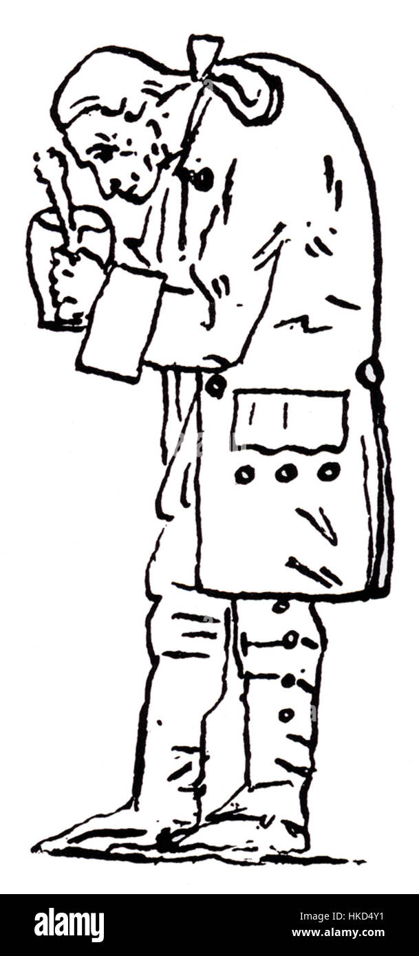 Questo disegno di Immanuel Kant, l'influente filosofo tedesco, cattura l'essenza della sua presenza intellettuale. Noto per i suoi contributi alla filosofia moderna, l'opera riflette la sua statura nel campo dell'epistemologia e dell'etica. Foto Stock