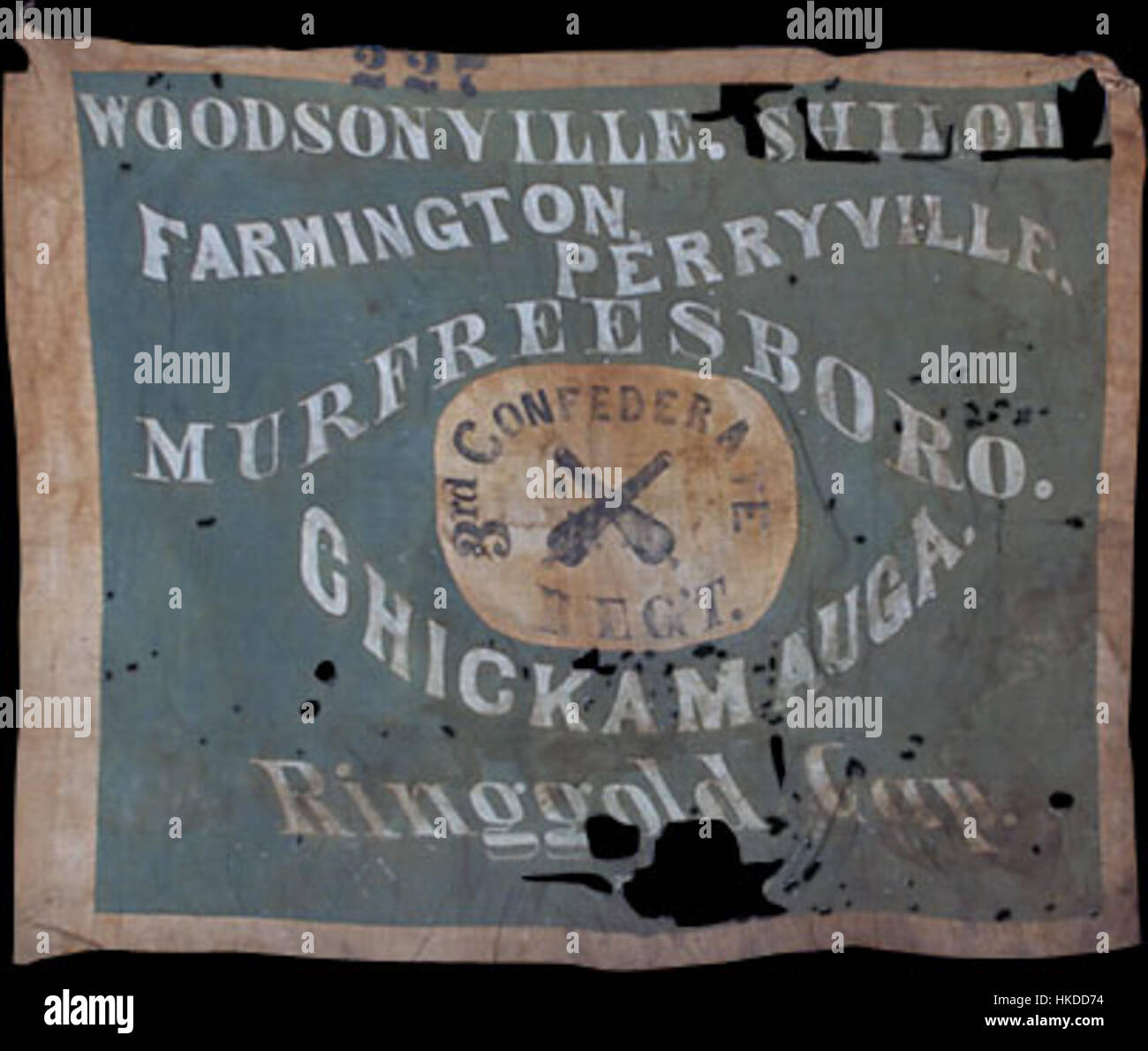 3° Fanteria confederato (XVIII Arkansas), Hardee Pattern Foto Stock