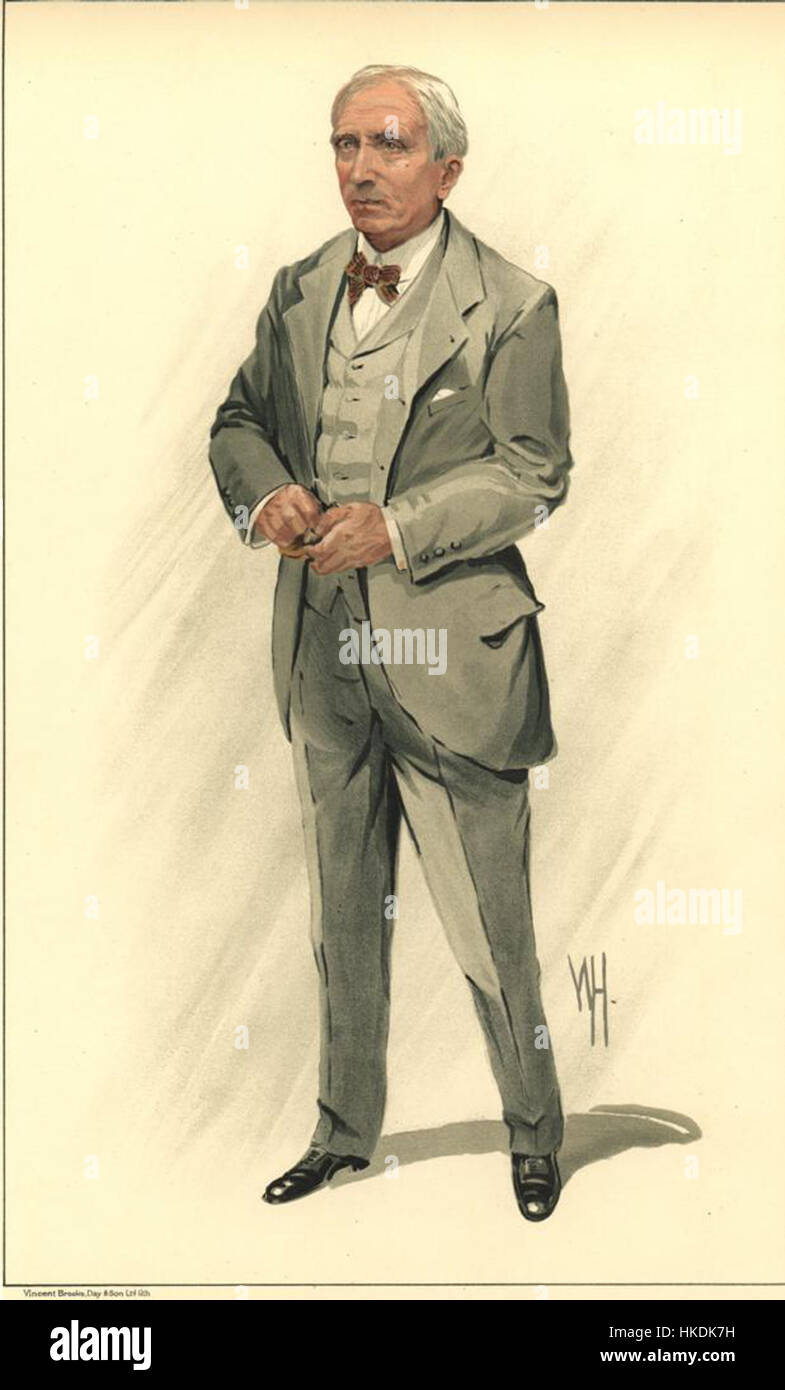 Questa illustrazione di Vanity Fair del 1912 di JC Carter cattura l'essenza della caricatura dei primi anni del XX secolo, riflettendo lo stile e l'arguzia che hanno definito la rivista durante il suo picco. L'opera mostra figure dell'alta società con esagerazione umoristica, tipica dell'approccio editoriale di Vanity Fair. Foto Stock