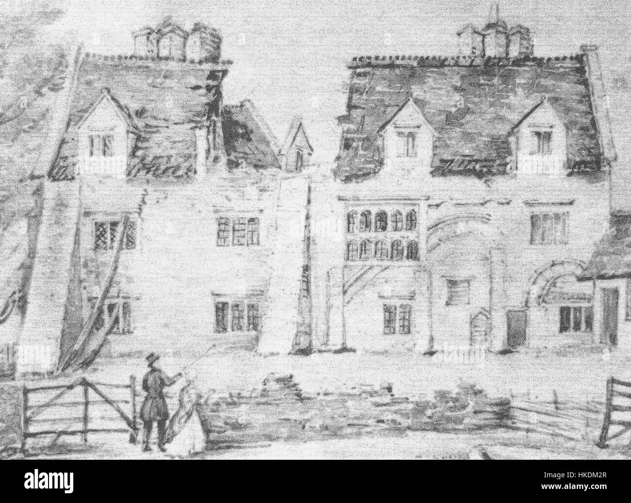 Park House a Chatteris, in Inghilterra, è un edificio storico noto per la sua architettura georgiana e i tranquilli giardini. La casa rappresenta il tradizionale stile di casa di campagna inglese del XVIII secolo. Foto Stock