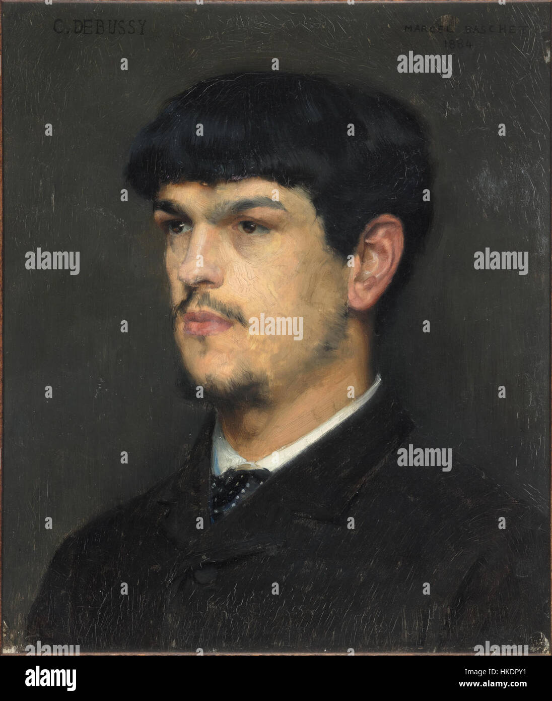 Claude Debussy, ritratto da Marcel Baschet (1884) Foto Stock