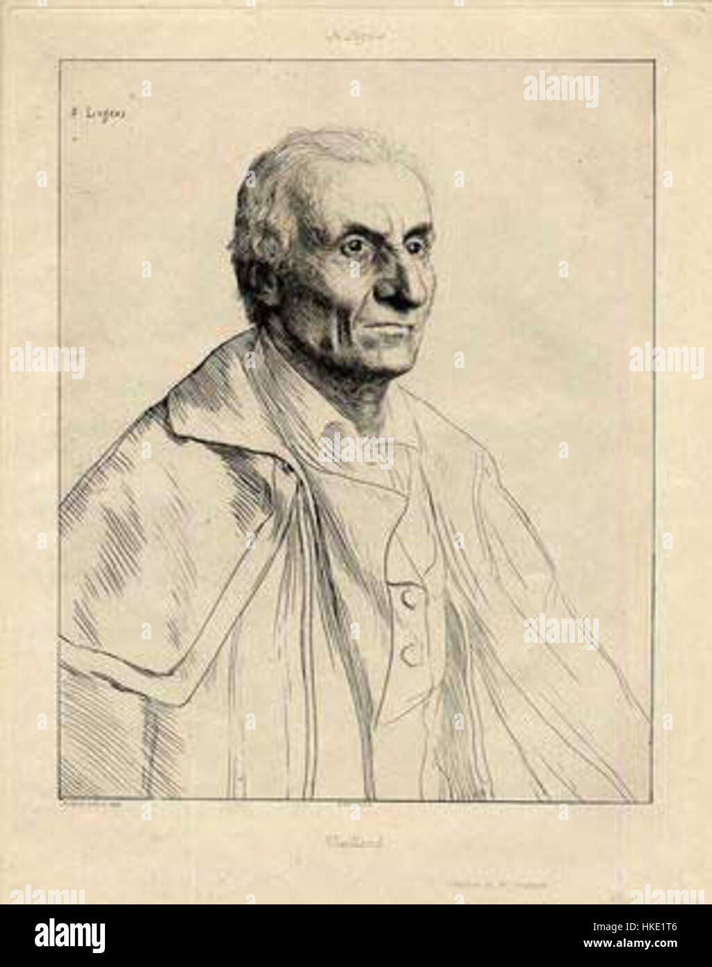 *Le Vieil Espagnol* di Legros ritrae un anziano uomo spagnolo in una posa contemplativa. Questo dipinto ad olio esemplifica l'attenzione dell'artista sullo studio dei personaggi, utilizzando luce e ombra per enfatizzare le caratteristiche e l'umore del soggetto. Foto Stock