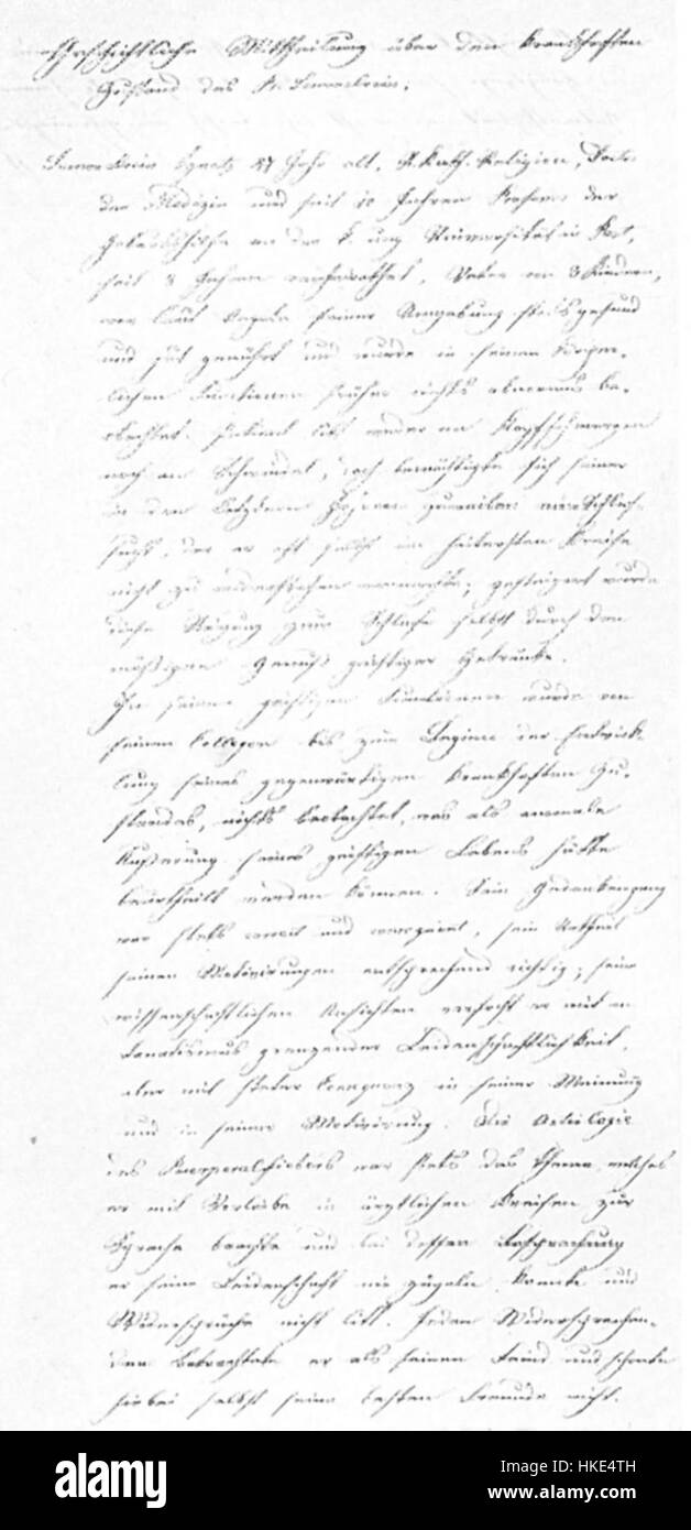 Questa opera del 1865 di Ignaz Semmelweis raffigura un momento cruciale nella storia medica. Semmelweis, un medico ungherese, è rinomato per la sua scoperta dell'importanza dell'igiene delle mani nella prevenzione della diffusione delle malattie, un momento rivoluzionario nella scienza medica. Foto Stock