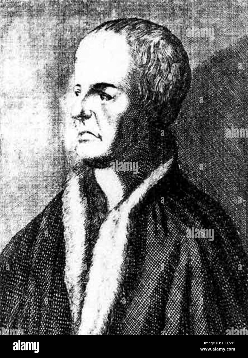 Johann Froben era un tipografo rinascimentale noto per le sue pubblicazioni di alta qualità. Il suo lavoro in tipografia e stampa contribuì alla diffusione di testi umanisti in Europa, giocando un ruolo chiave nella rivoluzione della stampa del XVI secolo. Foto Stock