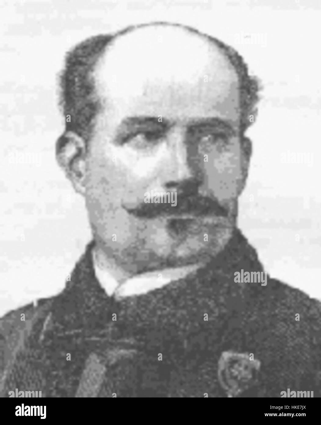 Questo ritratto di Jean Jaurès, un leader socialista francese, cattura la sua espressione dignitosa e il suo impegno per la giustizia sociale. Dipinto alla fine del XIX secolo, l'opera simboleggia la forza e la determinazione di Jaurès nella lotta per l'uguaglianza e la pace. Foto Stock