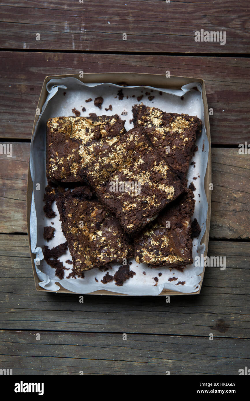 Brownie al cioccolato Foto Stock