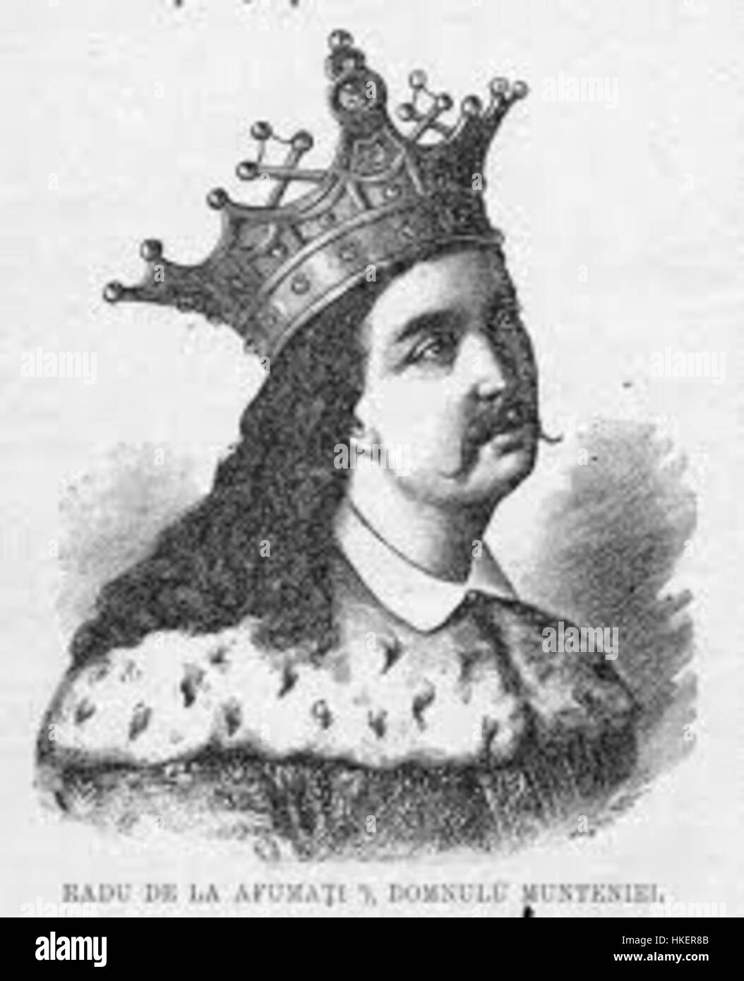 Questo dipinto di Radu V de la Afumati mette in mostra il suo stile distintivo, mescolando elementi di realismo e ritrattistica classica. L'opera evidenzia il contributo dell'artista alla storia dell'arte rumena, riflettendo contesti culturali e storici. Foto Stock