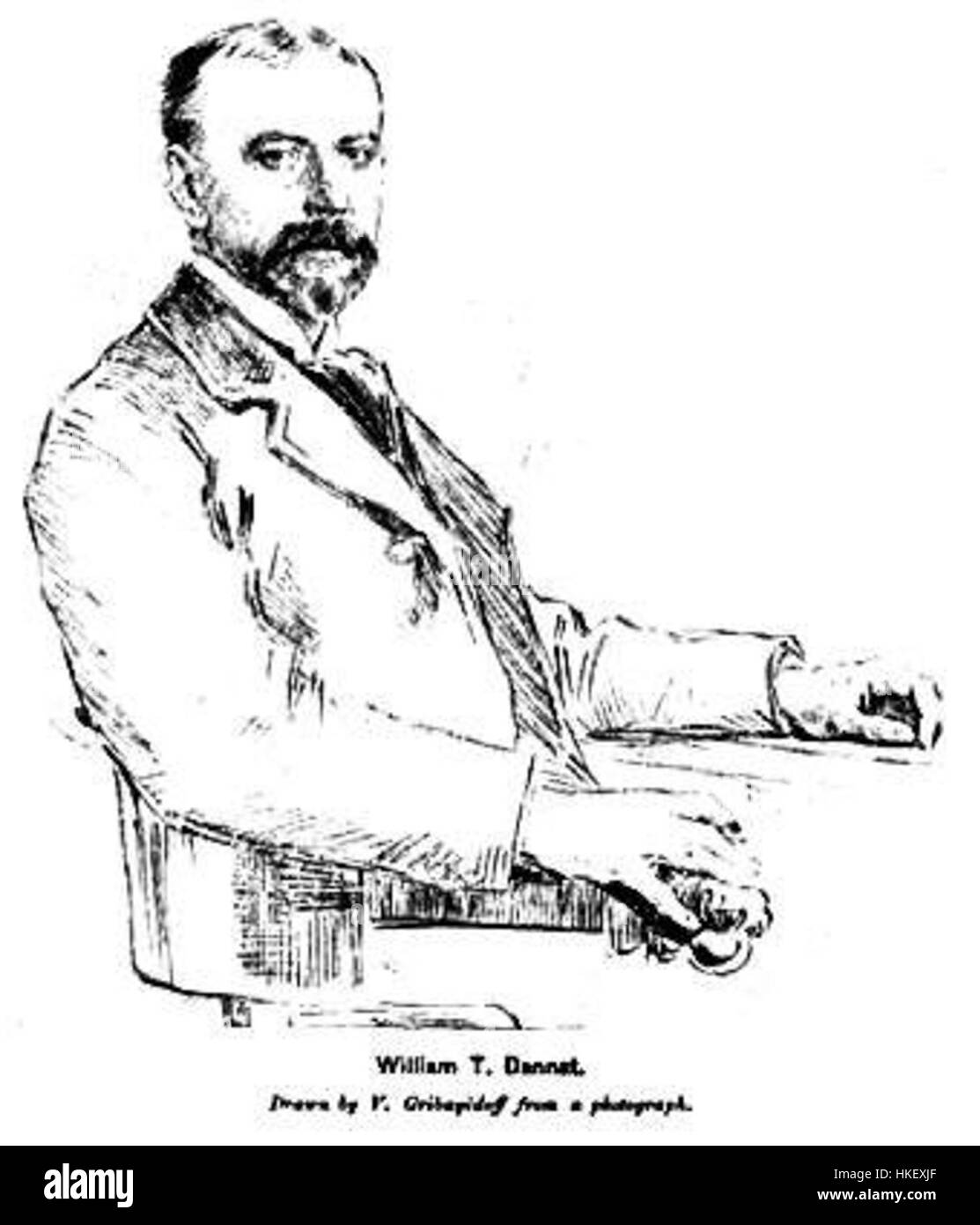 Il dipinto di William T. Dannat riflette lo stile dettagliato e realistico della fine del XIX secolo, concentrandosi su temi e figure storiche. La sua opera, molto apprezzata nel mondo dell'arte, contribuisce alla comprensione delle pratiche artistiche specifiche del periodo. Foto Stock