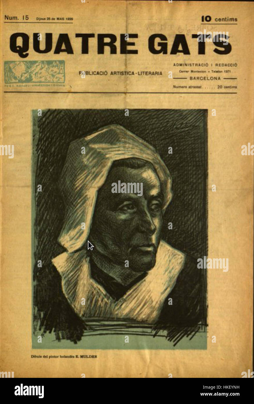 Un'opera d'arte storica o astratta intitolata "15q", che può riferirsi a uno specifico movimento culturale o artistico. Il pezzo mette in mostra tecniche creative e un approccio artistico unico. Foto Stock