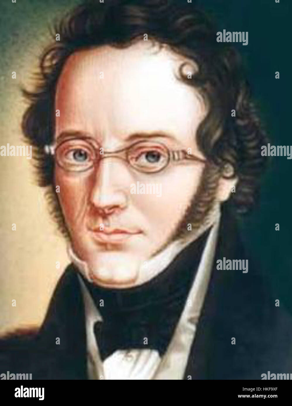 Un ritratto del XIX secolo di Ludwig Bechstein, autore e folklorista tedesco. Le sue opere si concentrarono sulle fiabe e sulla mitologia tedesca, e giocò un ruolo significativo nel preservare le storie tradizionali nella cultura tedesca. Foto Stock