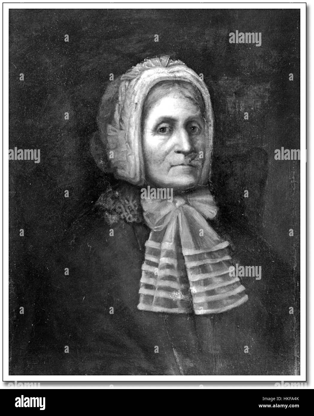 Questo dipinto di Laura Secord, un'eroina della Guerra del 1812, raffigura il suo coraggioso viaggio per avvertire le forze britanniche di un imminente attacco americano. Il coraggio e il patriottismo di Secord sono celebrati in questa opera d'arte storica. Foto Stock