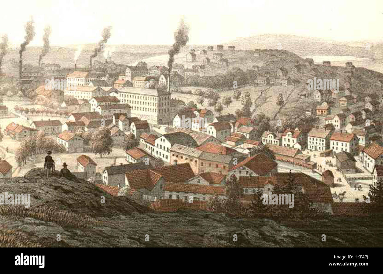 Molndal 1870 Foto Stock