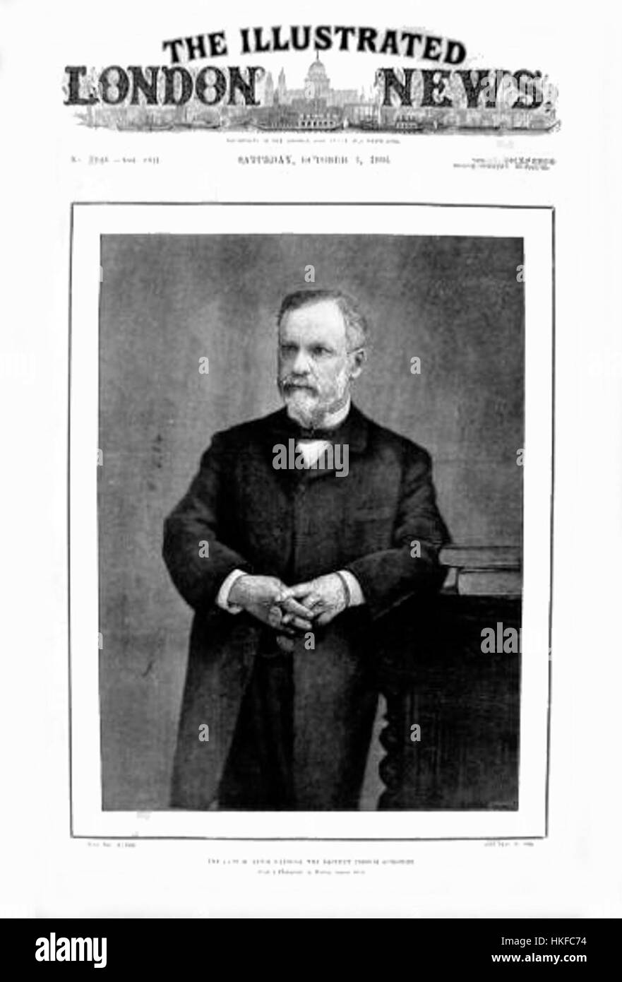 Pasteur, Louis (1822 1895) London illustrato News, 1895 Foto Stock