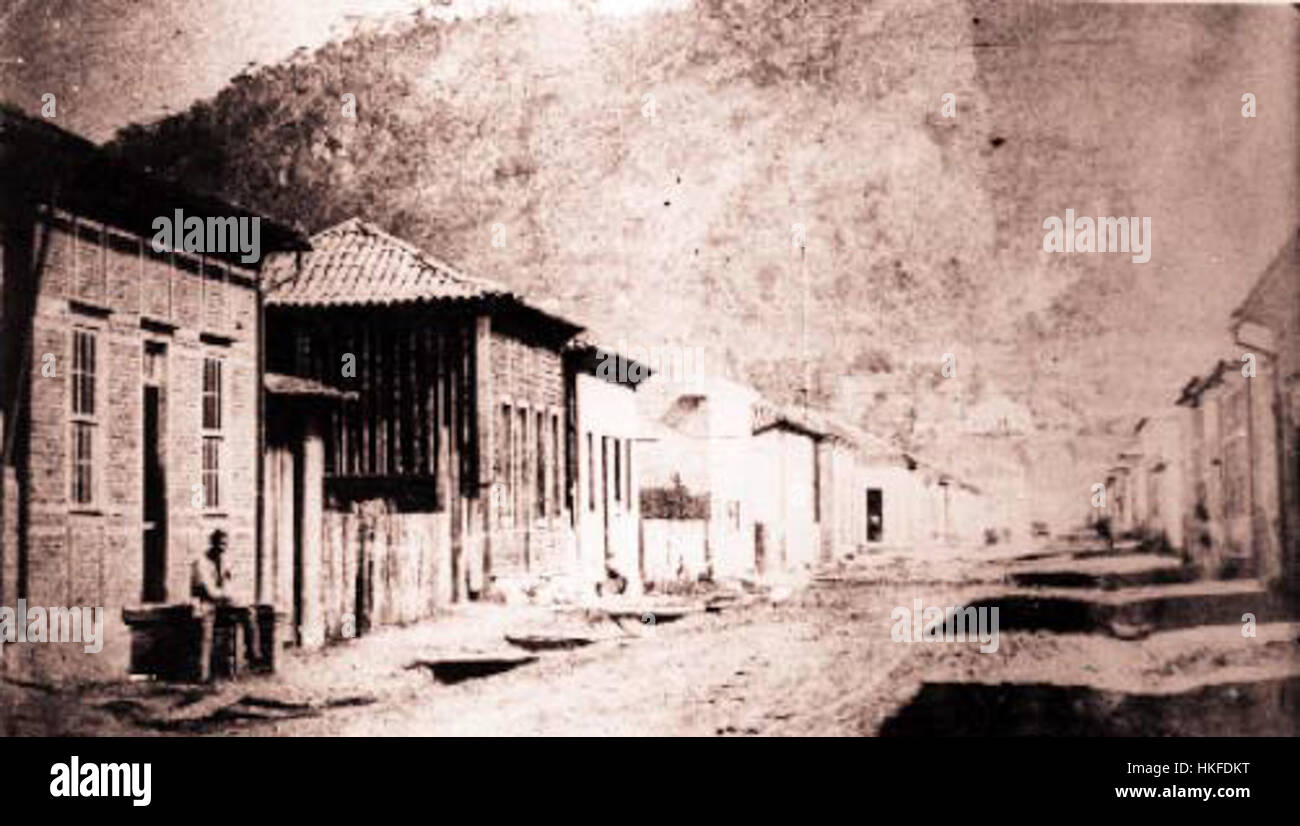 Rua Halfeld, c. 1870 Foto Stock