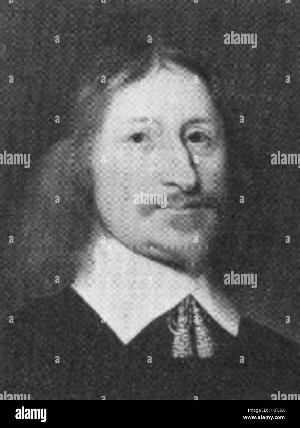 Il dipinto di Sir William Waller ritrae la figura storica, un importante parlamentare inglese e leader militare durante la guerra civile inglese. Il ritratto illustra la sua leadership e l'importanza storica. Foto Stock