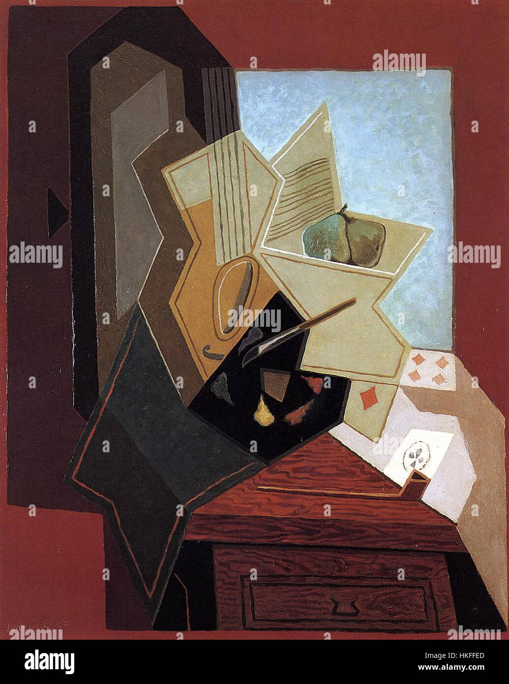 Il pittore della finestra Juan Gris Foto Stock