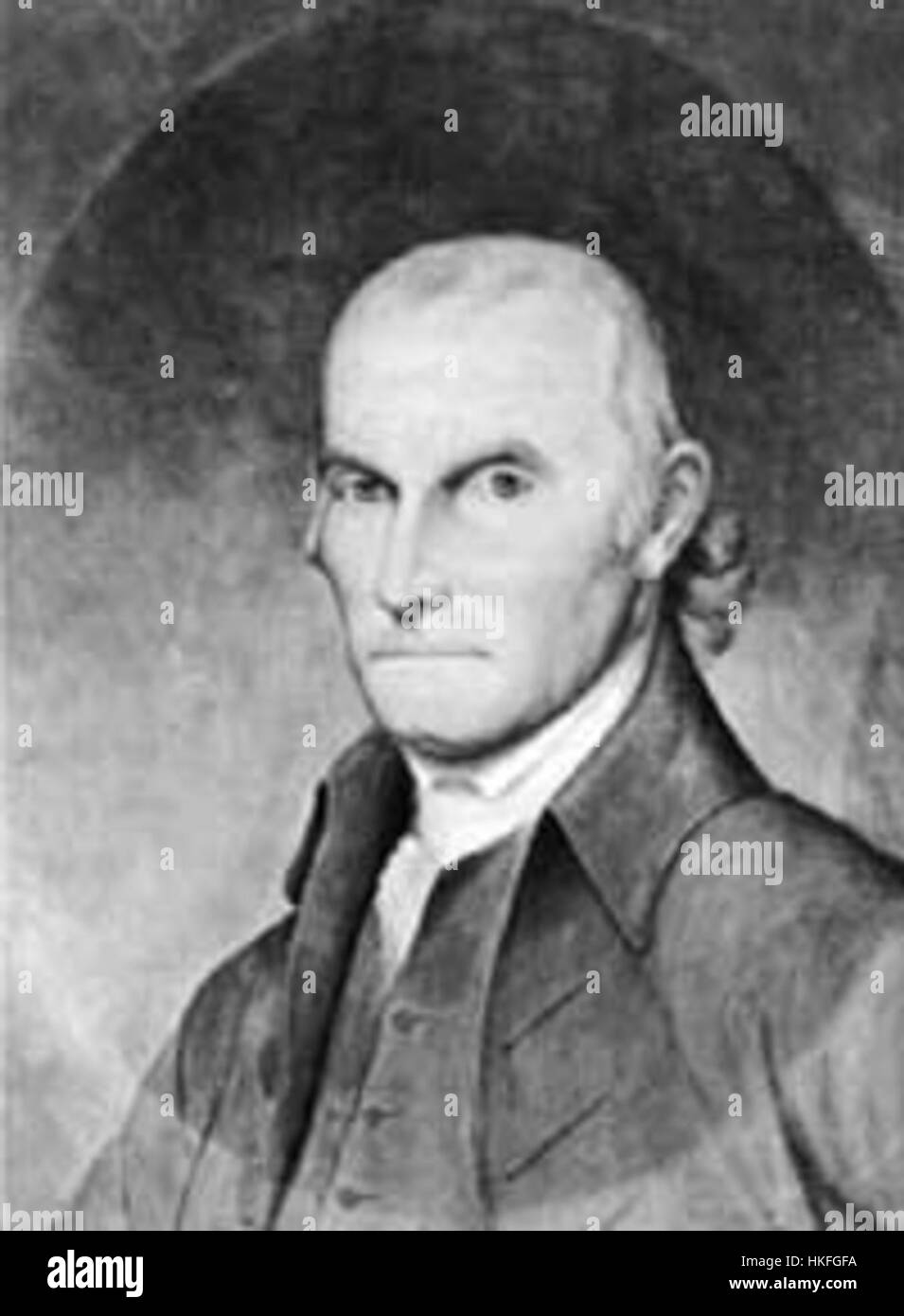 Questo ritratto di William Floyd cattura la somiglianza del politico americano e padre fondatore. Il dipinto è una significativa rappresentazione storica del suo ruolo nei primi Stati Uniti. Foto Stock