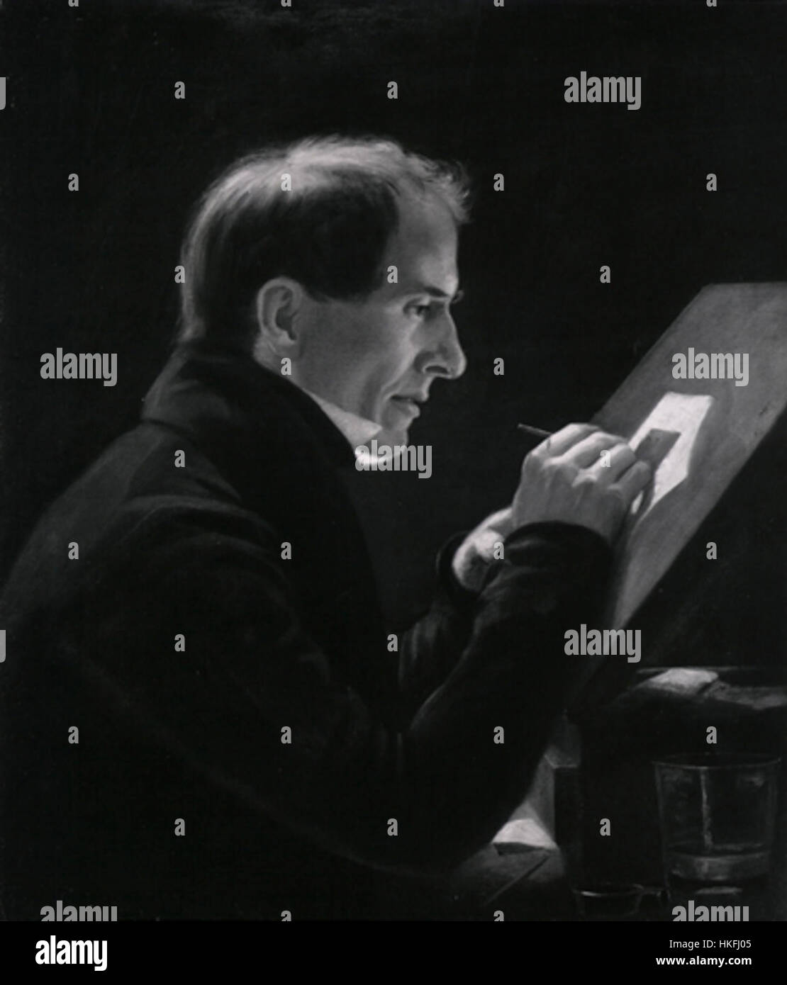 Questo dipinto di Alvan Clark, come catturato da George Hollingsworth, raffigura un ritratto dell'Università di Harvard, che mostra l'architettura storica dell'istituzione e la ricca eredità educativa. Il dipinto mette in evidenza gli edifici iconici e il significato culturale dell'università nell'educazione americana. Foto Stock