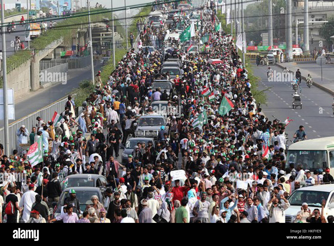 Il Pakistan Azadi Long March Foto Stock