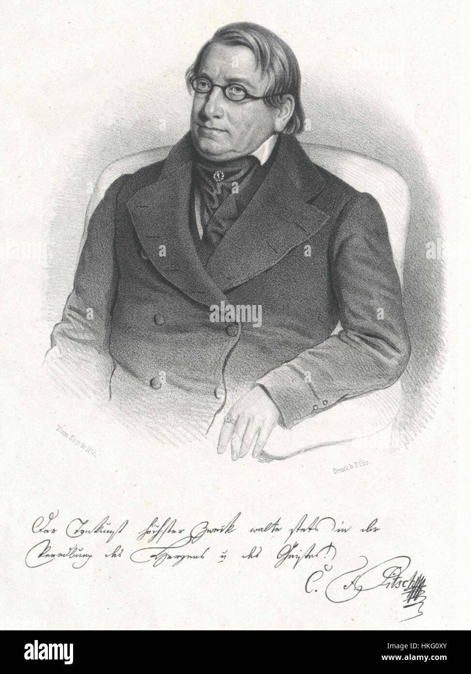 K.F. Pitsch era un compositore e artista, noto per il suo lavoro distintivo sia nella musica che nella ritrattistica. I suoi dipinti sono caratterizzati dalla loro profondità emotiva e dalla loro connessione con la musica e la cultura del suo tempo, mescolando arte raffinata con patrimonio musicale. Foto Stock
