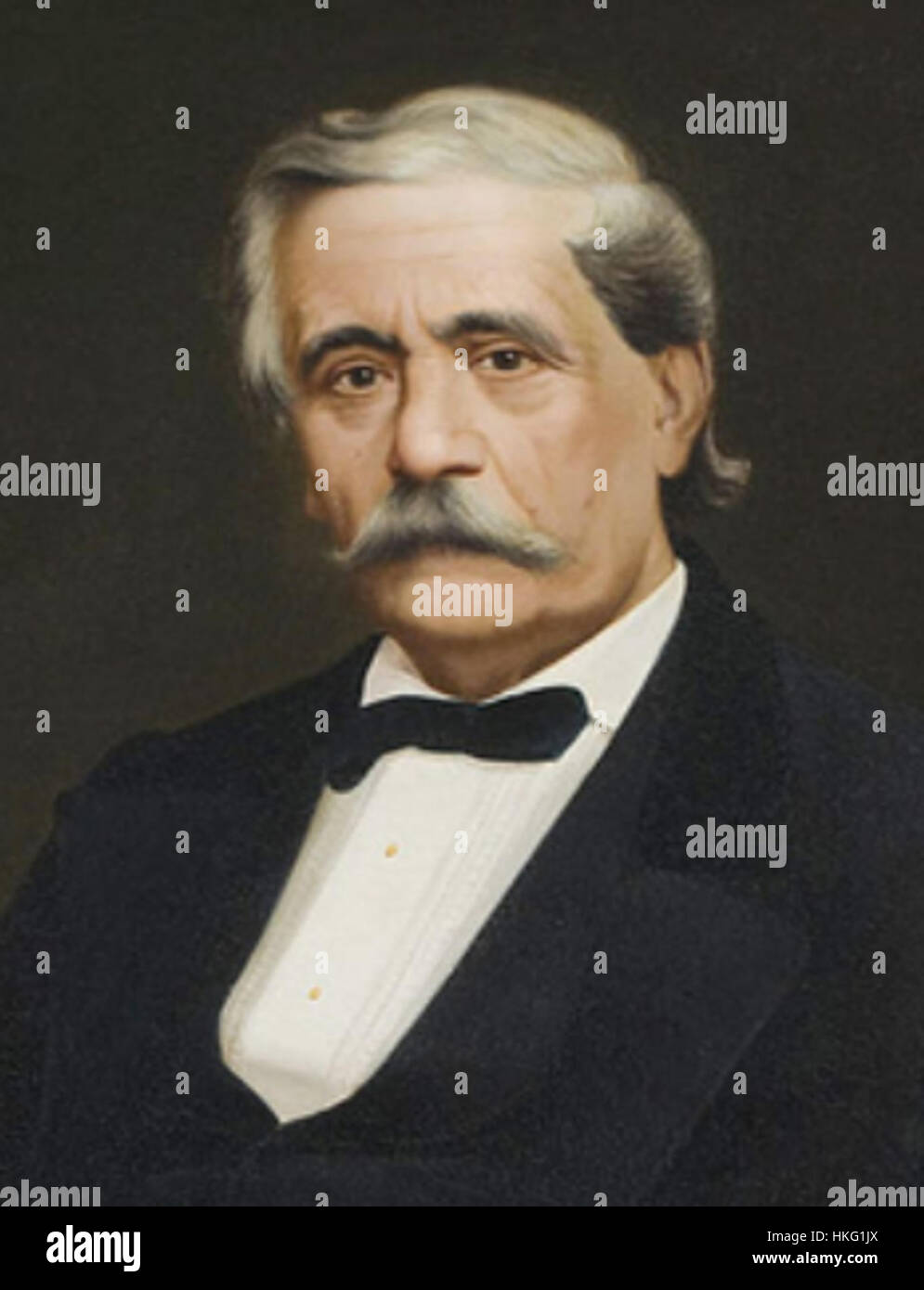 Questo dipinto dettagliato di Antonio Barezzi mette in mostra l'eccezionale abilità dell'artista nel catturare elementi e texture intricate. Il lavoro sottolinea il realismo e l'eleganza del suo soggetto, creando un'opera d'arte visivamente accattivante. Foto Stock