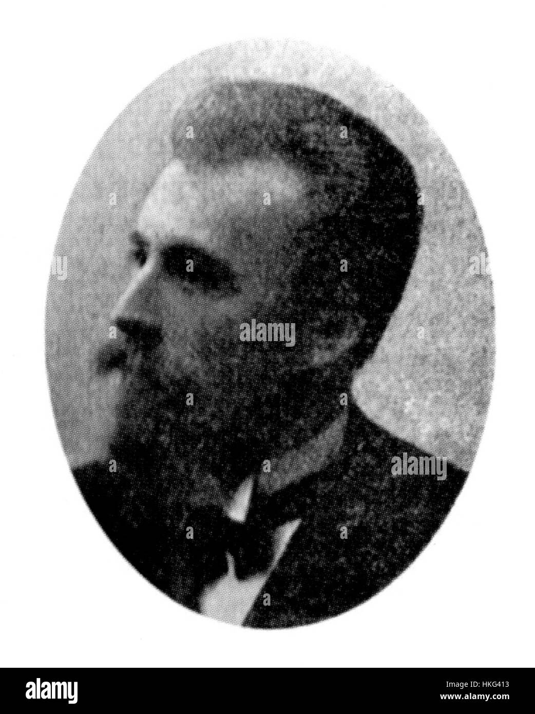 "Portrait de GANSON" è un ritratto dipinto di un individuo di nome Ganson. L'opera enfatizza le caratteristiche e la personalità del soggetto, catturando una somiglianza dettagliata in uno stile ritrattistico classico tipico del XIX secolo. Foto Stock