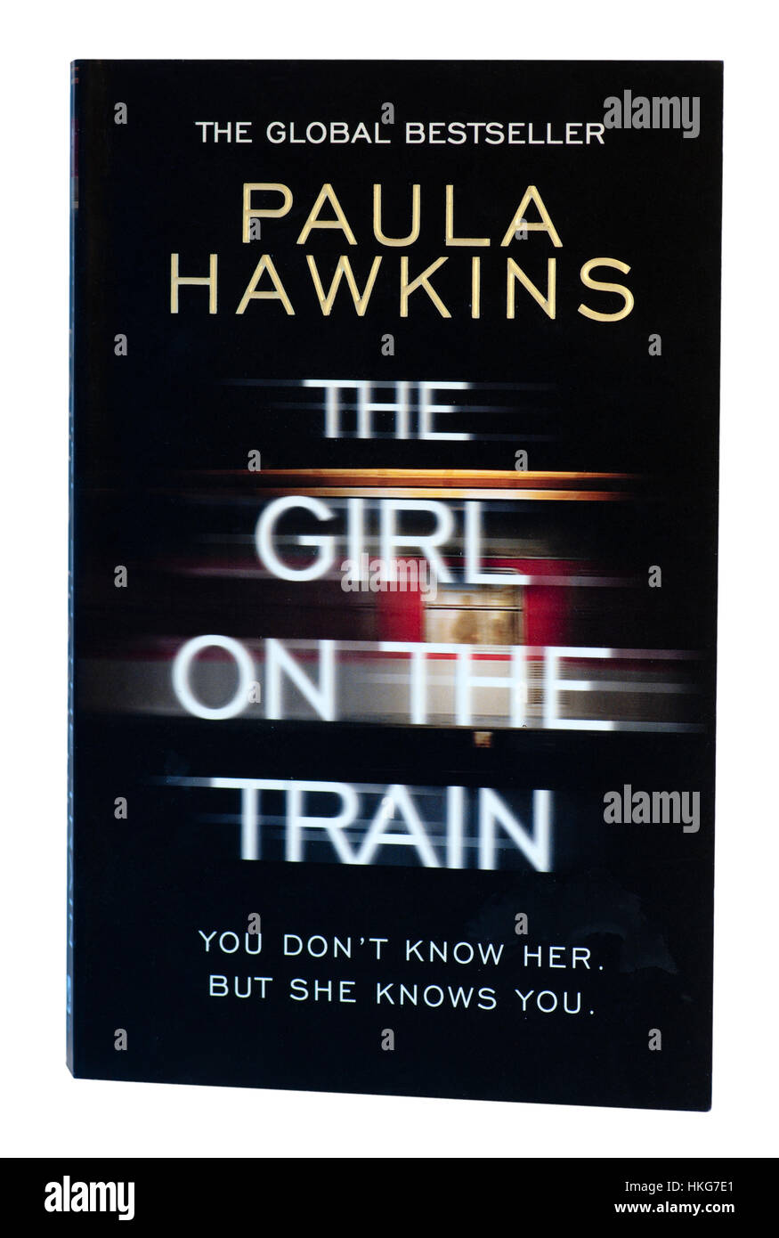 Paula Hawkins libro in brossura la ragazza sul treno Foto Stock