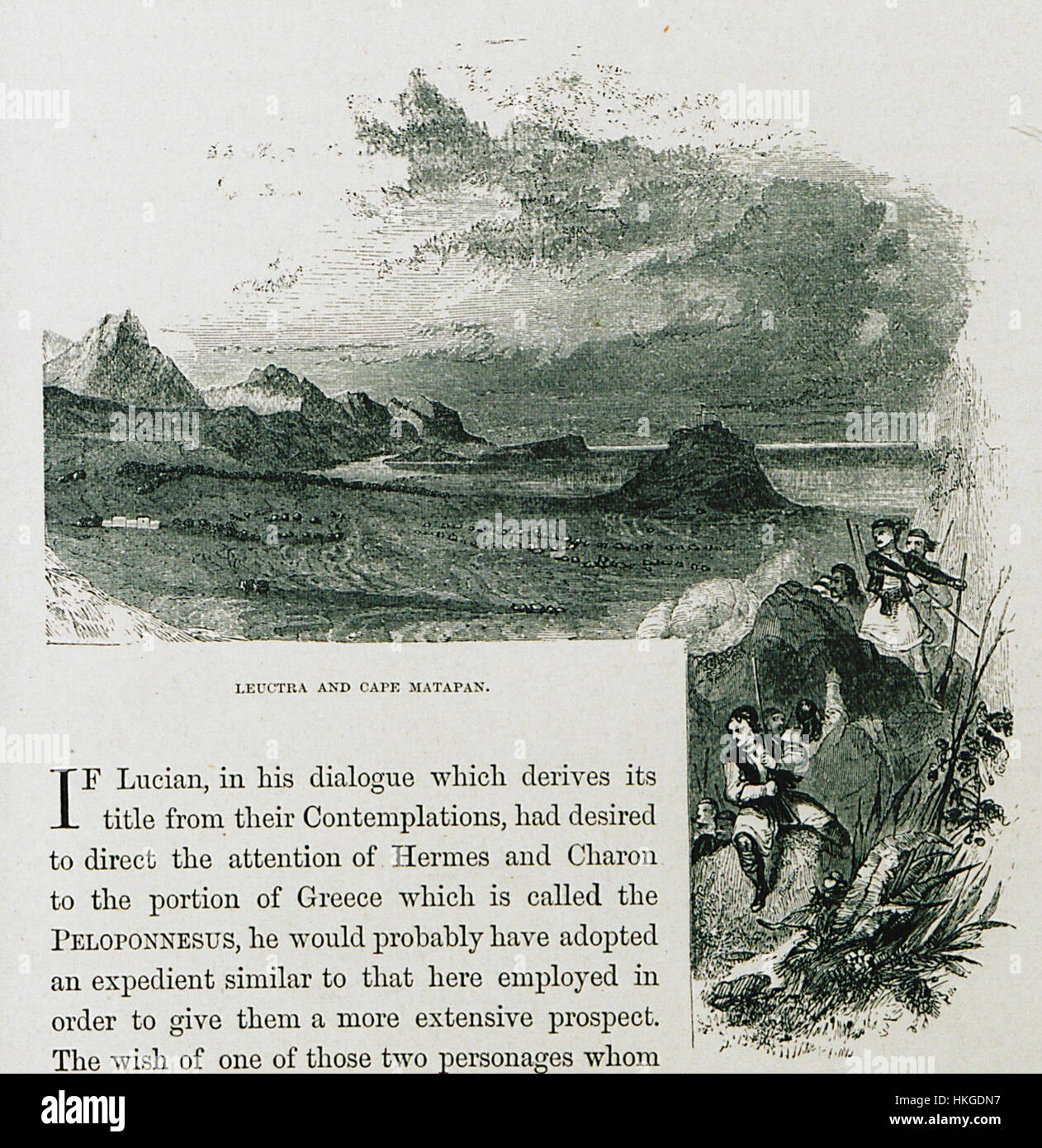 Leuctra e Capo Matapan Wordsworth Christopher 1882 Foto Stock