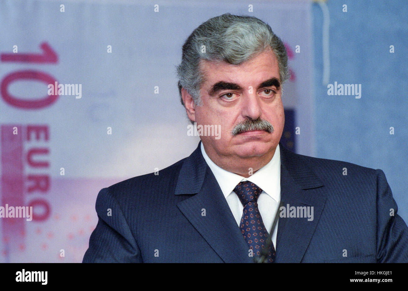 Rafic Hariri (2002/01/10) Foto Stock