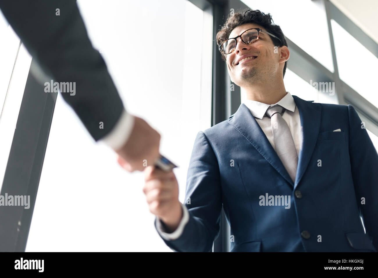 Business Card di leadership aziendale concetto di organizzazione Foto Stock