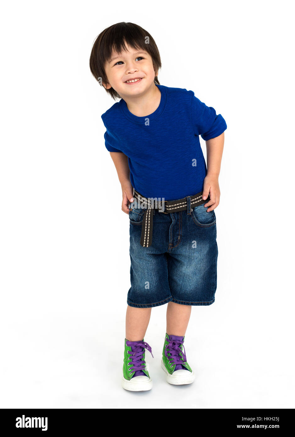 Ragazzo allegro ritratto in studio Concept Foto Stock